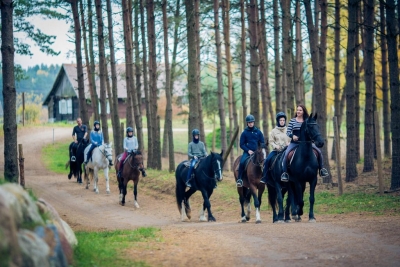Horseback-riding in Trakai